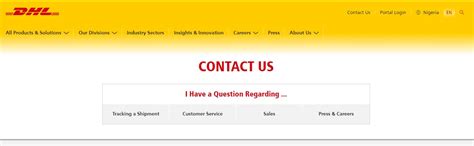 contacten DHL